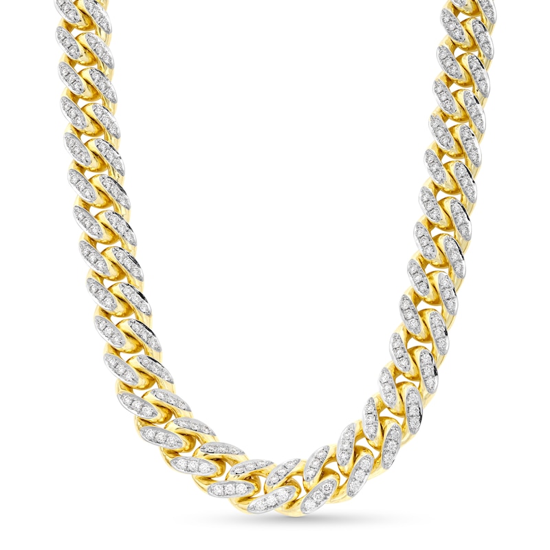 Alessi Domenico Diamond Necklace 11-3/4 ct tw 18K Yellow Gold 20" 11.6mm