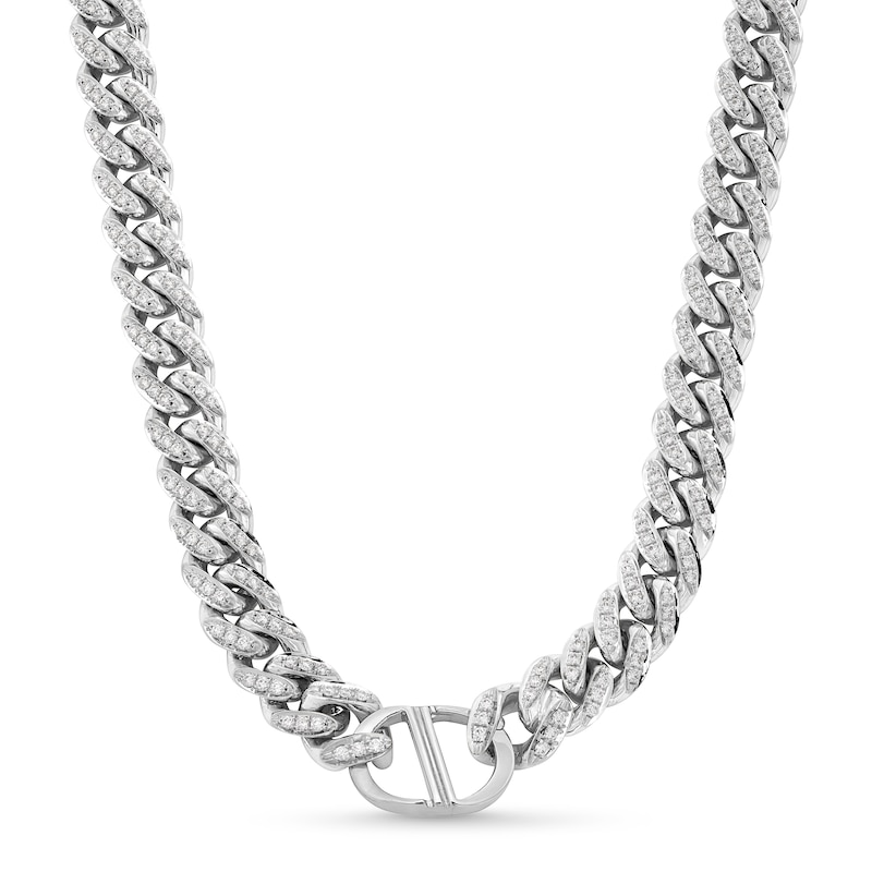 Alessi Domenico Diamond Necklace 4-7/8 ct tw 18K White Gold 16" 9.2mm