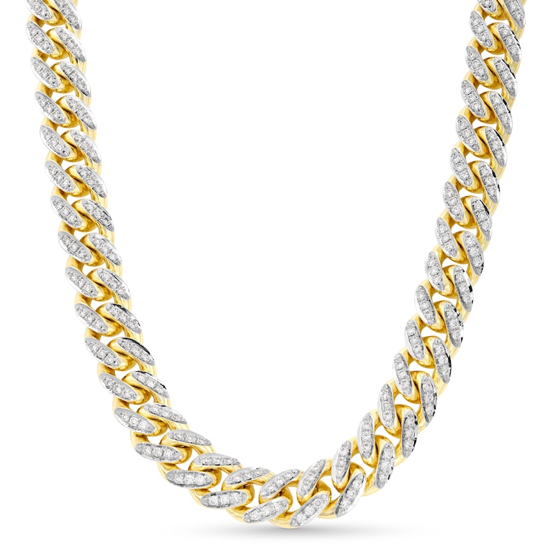 Alessi Domenico Diamond Necklace 6-1/5 ct tw 18K Gold 20" 9.2mm