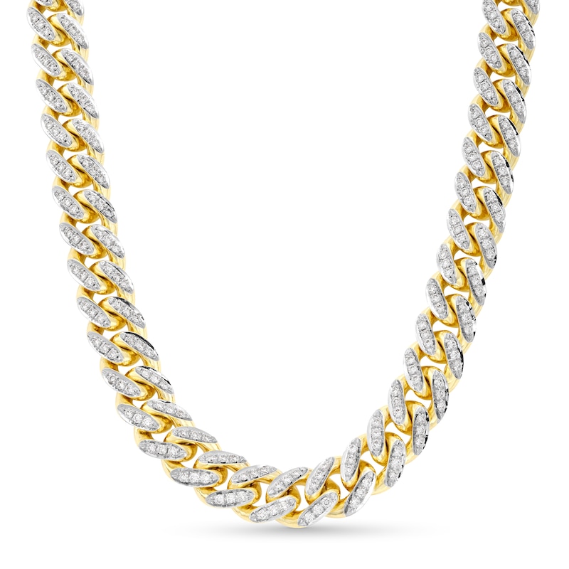 Alessi Domenico Diamond Necklace 6-7/8 ct tw 18K Gold 22" 9.2mm