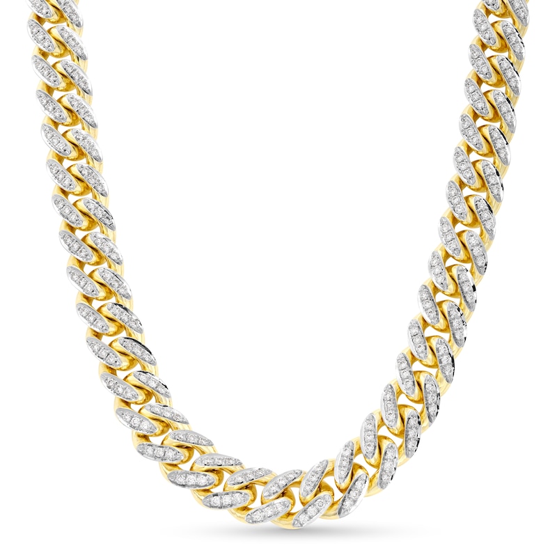 Alessi Domenico Diamond Necklace 7-1/2 ct tw 18K Yellow Gold 24" 9.2mm