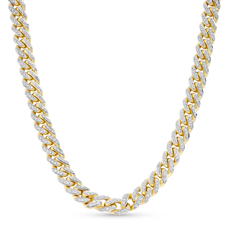 Main Image 1 of Alessi Domenico Diamond Necklace 3-5/8 ct tw 18K Yellow Gold 22&quot; 7mm