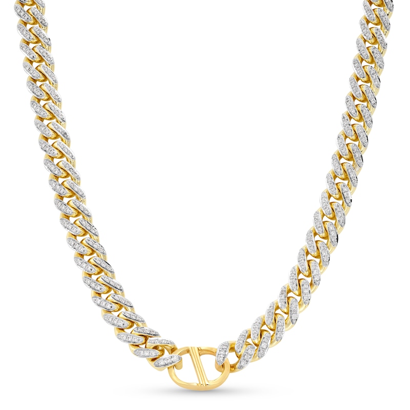 Alessi Domenico Diamond Necklace 4 ct tw 18K Yellow Gold 24" 7mm