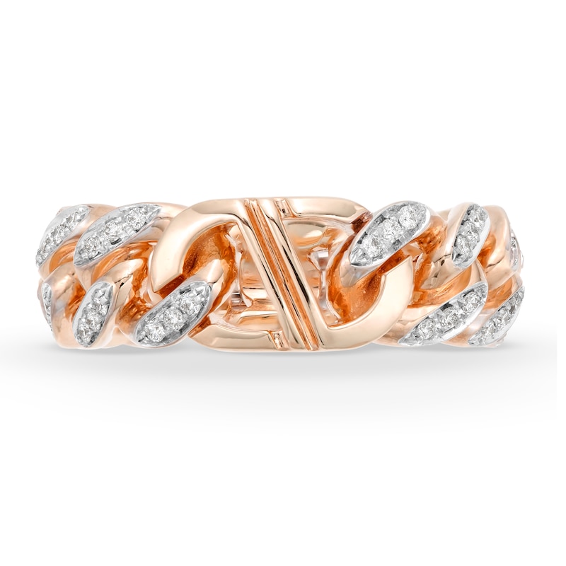 Main Image 4 of Alessi Domenico Diamond Ring 1/3 ct tw 18K Rose Gold - Size 6