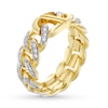 Thumbnail Image 2 of Alessi Domenico Diamond Ring 1/3 ct tw 18K Yellow Gold - Size 6.75