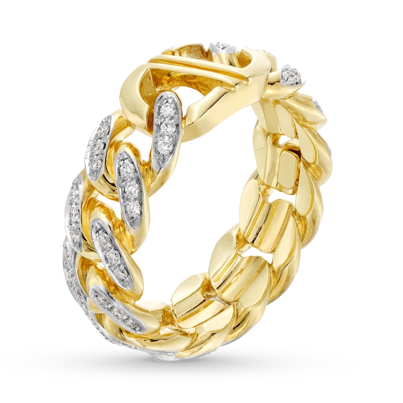 Alessi Domenico Diamond Ring 1/3 ct tw 18K Yellow Gold - Size 6.75