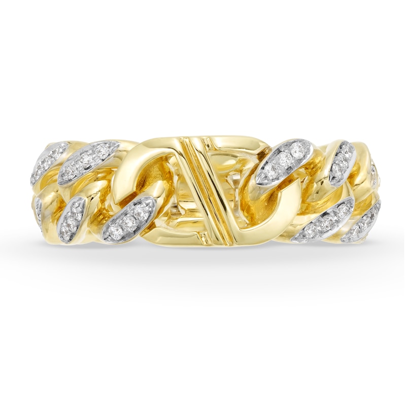 Alessi Domenico Diamond Ring 1/3 ct tw 18K Yellow Gold - Size 6.75