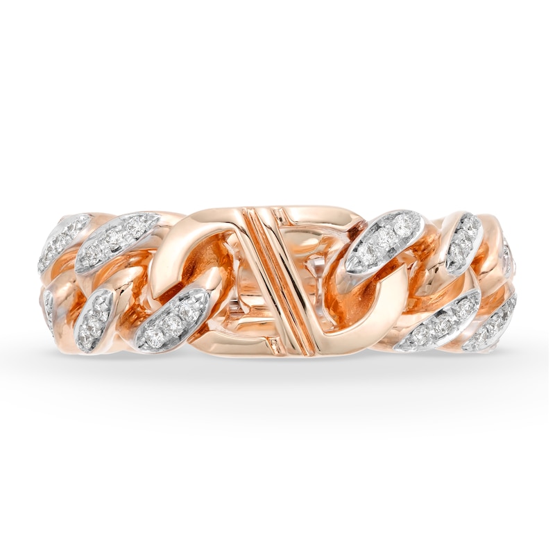 Main Image 4 of Alessi Domenico Diamond Ring 3/8 ct tw 18K Rose Gold - Size 8.25