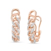 Thumbnail Image 1 of Alessi Domenico Diamond Hoop Earrings 1/3 ct tw 18K Rose Gold