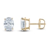Thumbnail Image 0 of Oval-Cut Lab-Created Diamond Solitaire Stud Earrings 3 ct tw 14K Yellow Gold (F/SI2)
