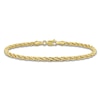 Thumbnail Image 1 of Hollow Rope Chain Bracelet 3mm 14K Yellow Gold 7.5&quot;