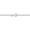 Thumbnail Image 3 of Solid Singapore Chain Bracelet 1.2mm 14K White Gold 7.5&quot;