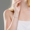 Thumbnail Image 4 of Hollow Oval-Link Bracelet 6.3mm 14K White Gold 7.5"