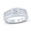 Thumbnail Image 1 of Men's Pnina Tornai Lab-Created Emerald-Cut Diamond Anniversary Band 1-7/8 ct tw 14K White Gold