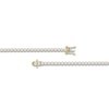 Thumbnail Image 2 of Men's Lab-Created Diamond Tennis Necklace 6 ct tw 14K Yellow Gold 20&quot;