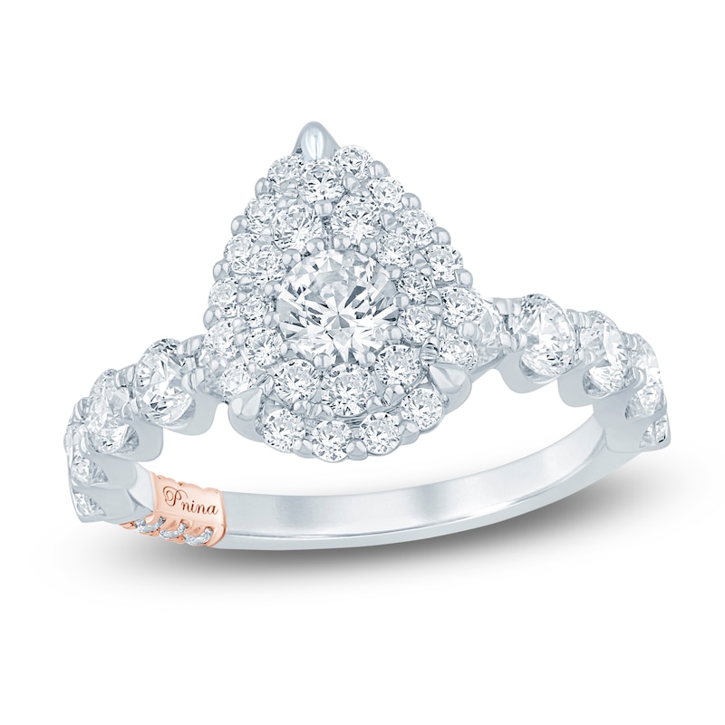 Main Image 1 of Pnina Tornai Multi-Diamond Pear-Shaped Engagement Ring 2 ct tw 14K White Gold