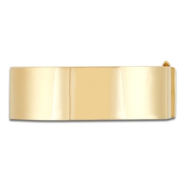 Flat-Edge Bangle Bracelet 10K Yellow Gold 7&quot;