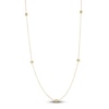 Thumbnail Image 1 of Crivelli Marquise-Cut Diamond Rondelle Station Necklace 3-5/8 ct tw 18K Yellow Gold 35.25&quot;