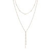 Thumbnail Image 1 of Italia D'Oro Bead Layered Lariat Necklace 14K Yellow Gold