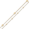 Thumbnail Image 3 of Italia D'Oro Bead Layered Lariat Necklace 14K Yellow Gold