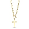 Thumbnail Image 3 of Shy Creation Diamond Cross Toggle Necklace 3/8 ct tw 14K Yellow Gold 18&quot; JR55011950