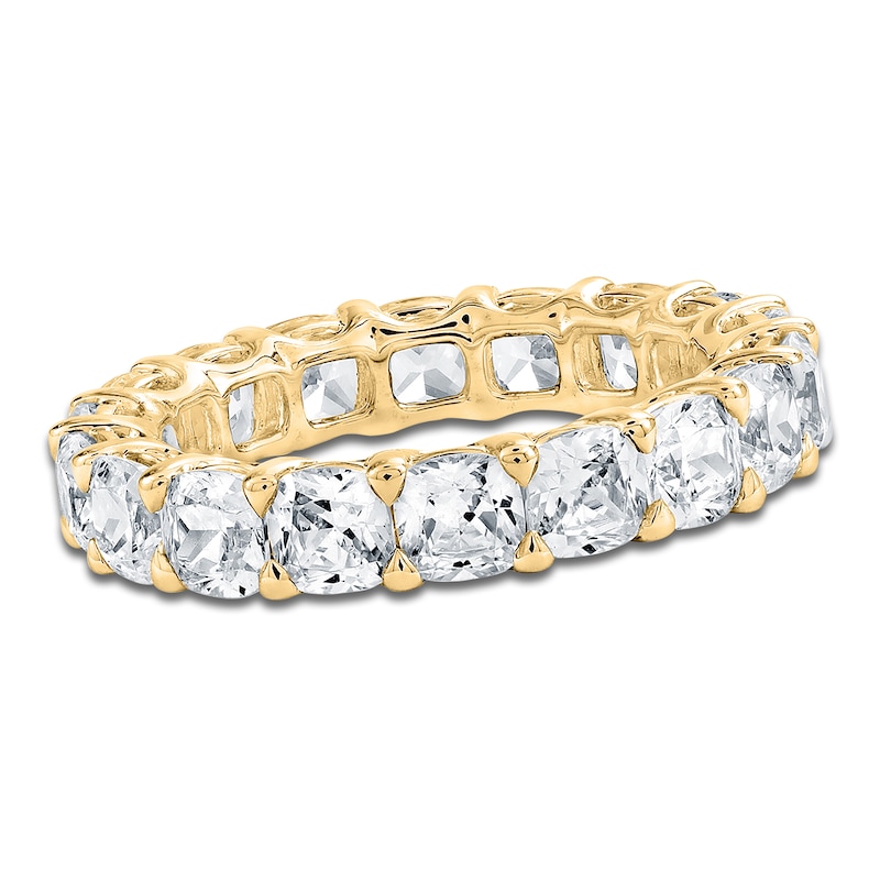 Certified Cushion-Cut Diamond Eternity Band 4-7/8 ct tw 14K Gold