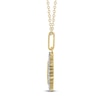 Thumbnail Image 3 of Diamond Zodiac Leo Medallion Necklace 1/3 ct tw 10K Yellow Gold 18&quot;