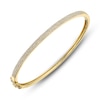 Thumbnail Image 2 of Shy Creation Diamond Bangle Bracelet 1/2 ct tw 14K Yellow Gold SC55002256ZM