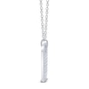 Thumbnail Image 2 of Shy Creation Diamond Octagon Tag Necklace 7/8 ct tw 14K White Gold 18&quot; SC55019872