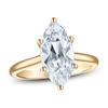 Thumbnail Image 1 of Marquise-Cut Lab-Created Diamond Solitaire Plus Engagement Ring 3 ct tw 18K Yellow Gold (VS2/F)