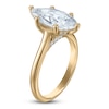 Thumbnail Image 2 of Marquise-Cut Lab-Created Diamond Solitaire Plus Engagement Ring 3 ct tw 18K Yellow Gold (VS2/F)