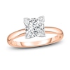 Thumbnail Image 1 of Diamond Solitaire Engagement Ring 1 ct tw Princess 14K Rose Gold (I2/I)