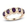 Thumbnail Image 0 of Natural African Amethyst Anniversary Ring 14K Yellow Gold