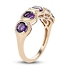 Thumbnail Image 1 of Natural African Amethyst Anniversary Ring 14K Yellow Gold