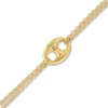 Thumbnail Image 2 of Puffy Mariner Rolo Chain Bracelet 14K Yellow Gold 7.5&quot;