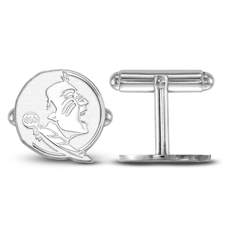 Main Image 1 of Florida State University Medium Cuff Links Sterling Silver