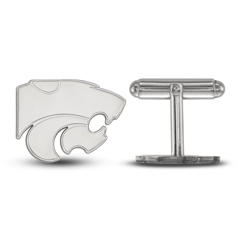 Main Image 1 of Kansas State University Medium Cuff Links Sterling Silver