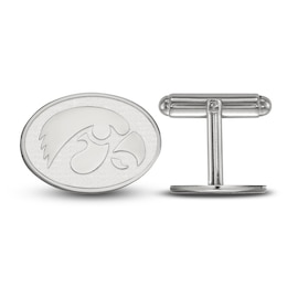 University of Iowa Medium Cuff Links Sterling Silver