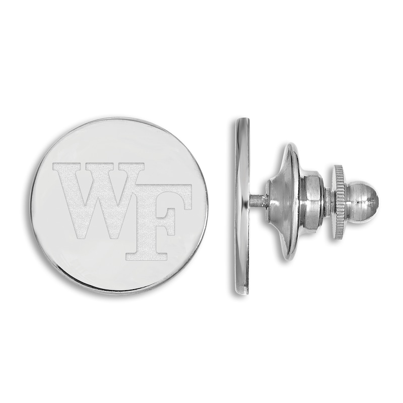 Main Image 1 of Wake Forest Medium Cuff Links Sterling Silver