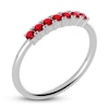 Thumbnail Image 2 of Juliette Maison Natural Ruby Half Eternity Ring 10K White Gold