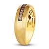 Thumbnail Image 4 of Le Vian Men's Chocolate Diamond Ring 1/4 ct tw Round 14K Honey Gold