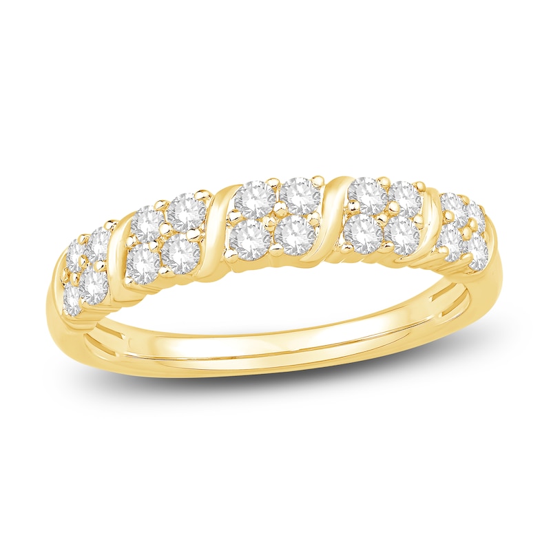 Main Image 1 of Diamond Anniversary Band 1/2 ct tw Round 14K Yellow Gold