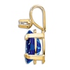 Thumbnail Image 1 of Natural Blue Sapphire Charm Diamond Accents 14K Yellow Gold