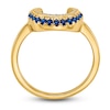 Thumbnail Image 2 of Natural Blue Sapphire Ring 1/20 ct tw Diamonds 14K Yellow Gold