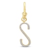 Thumbnail Image 1 of Charm'd by Lulu Frost Diamond Letter S Charm 1/15 ct tw Pavé Round 10K Yellow Gold