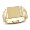 Thumbnail Image 1 of Men's Diamond Ring 1/10 ct tw Round 10K Yellow Gold