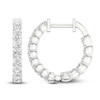 Thumbnail Image 1 of Lab-Created Diamond Inside-Out Hoop Earrings 1 ct tw 14K White Gold