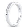 Thumbnail Image 3 of Diamond Contour Wedding Band 1/3 ct tw Round Platinum