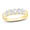 Thumbnail Image 1 of Oval-Cut Diamond 5-Stone Anniversary Band 1 ct tw 14K Yellow Gold