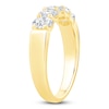 Thumbnail Image 2 of Oval-Cut Diamond 5-Stone Anniversary Band 1 ct tw 14K Yellow Gold